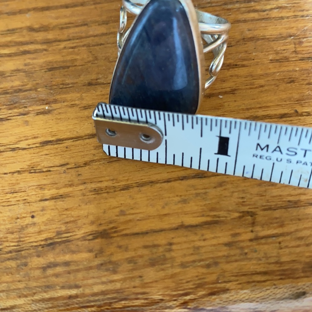 Jay King free form chalcedony open shank sz9 ring - Picture 11 of 13